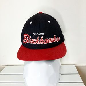 Chicago Blackhawks Mitchell and Ness NHL Cap Hat One size fits most EUC